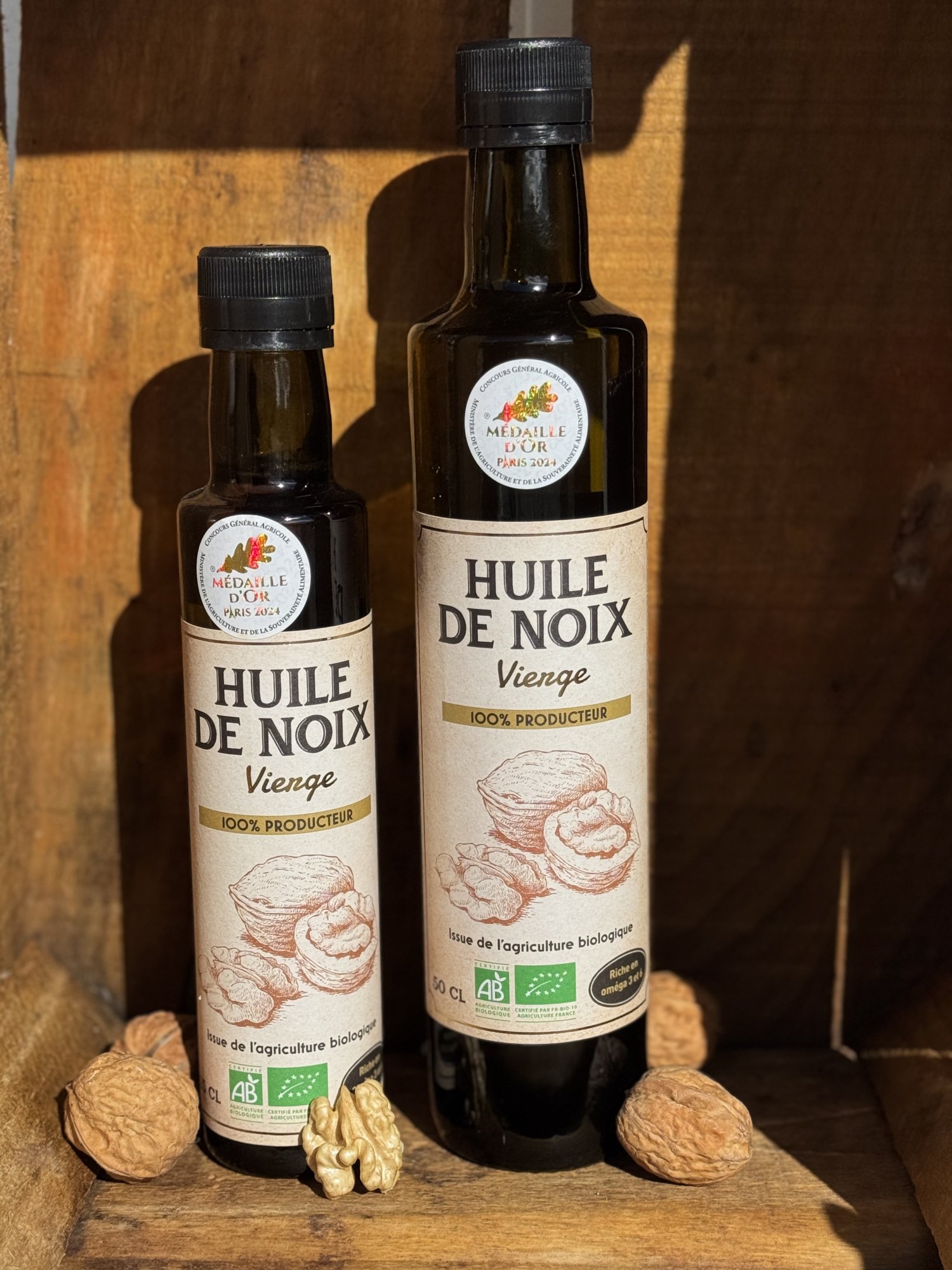 Producteur d'huile de noix bio